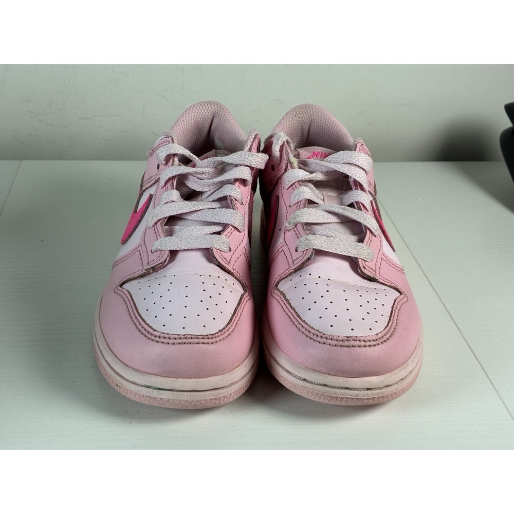 Youth Girls Size 1Y Pink Nike Dunks Low Shoes Sneakers - Picture 6 of 7